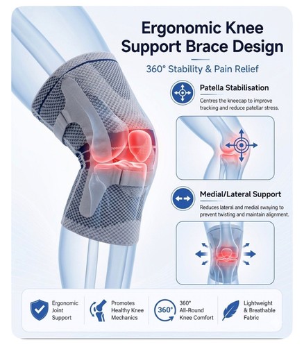 Knee support brace compression - brace,