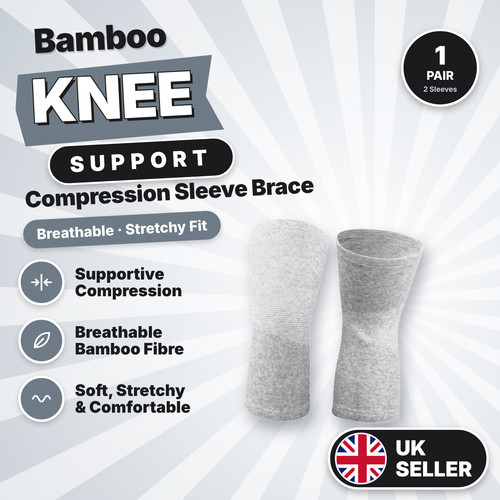 Pair knee support bamboo - pair,