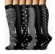 6 Pairs Bamboo Compression